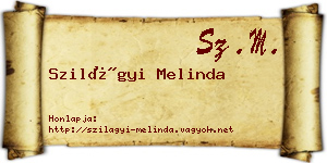 Szilágyi Melinda névjegykártya